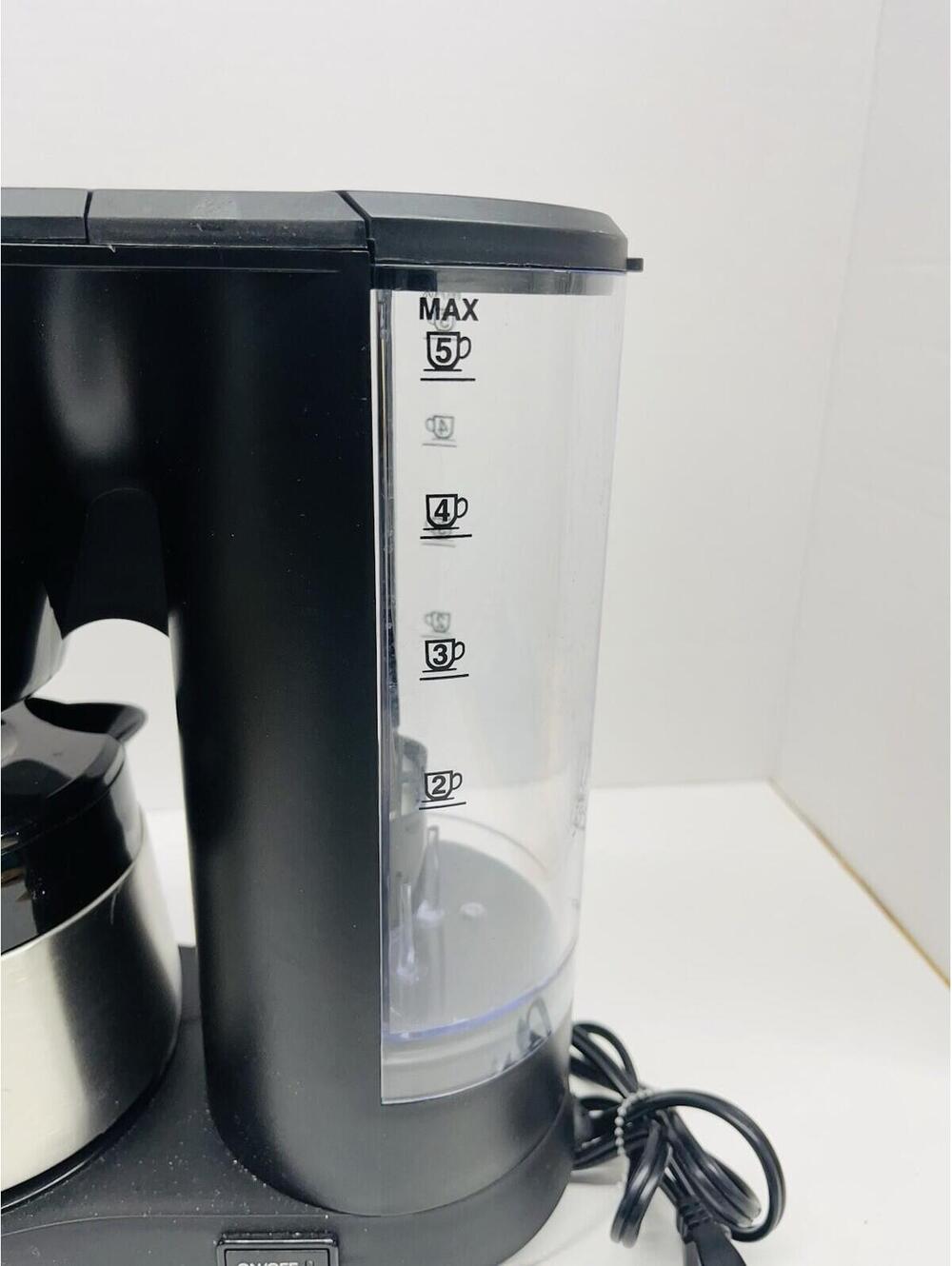 Cuisinart 5 Cup Coffee Maker DCC-5570 Black Stainless Steel - Compact Brewer - Picture 6 of 6